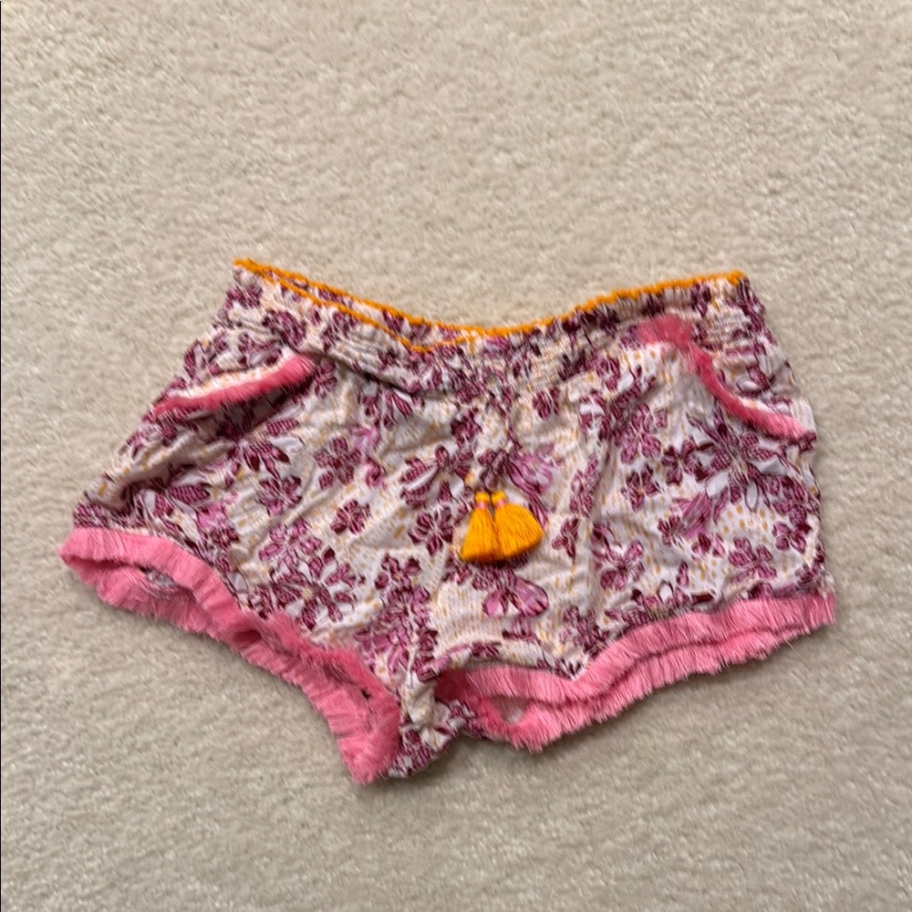 Floral Pink and Orange Shorts